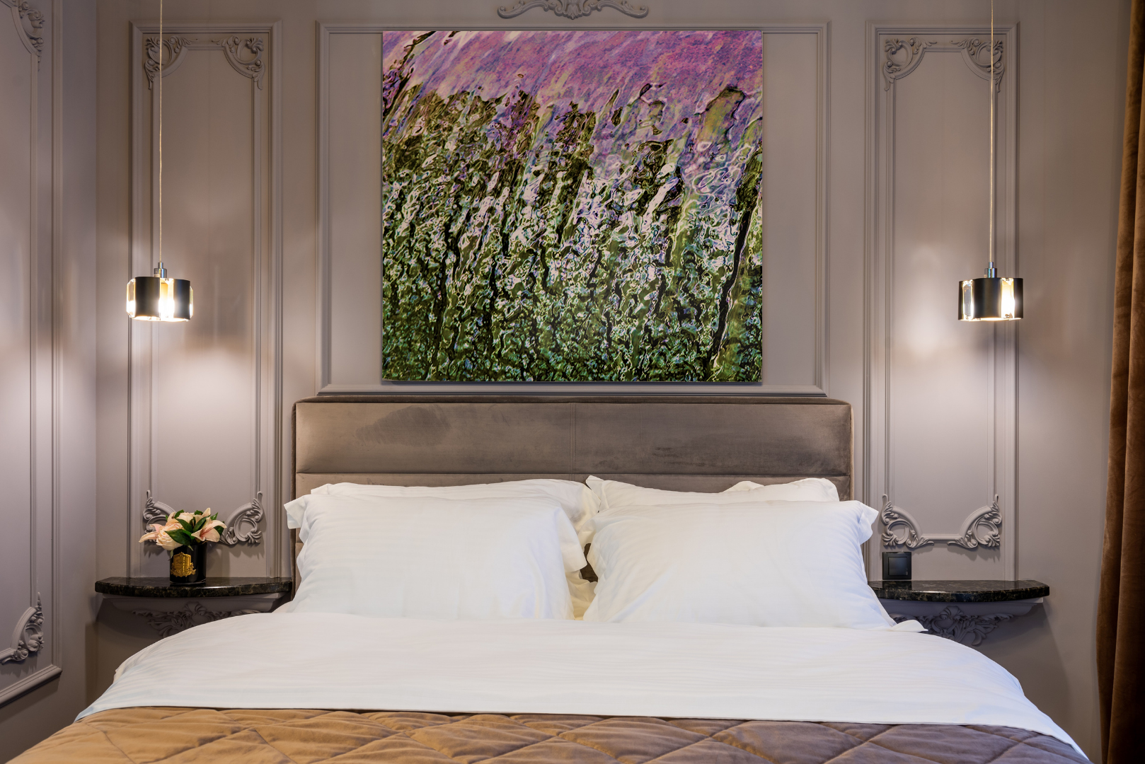 Fuchsia Flow original abstract contextualised office art modern decor photo print by Blair Montague Drake